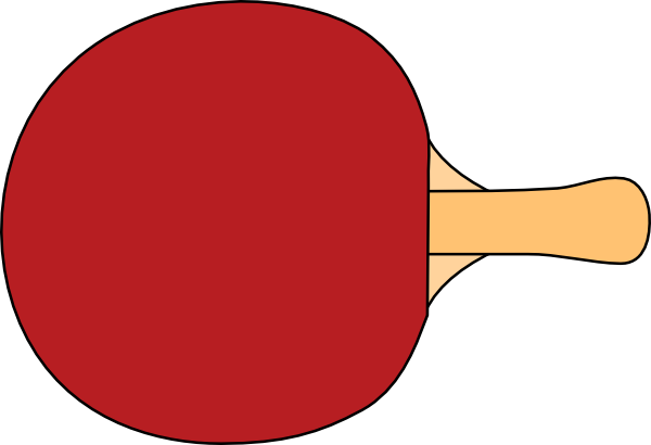 Red Ping Pong Paddle icons png preview