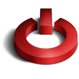 Red Power Button icons png preview