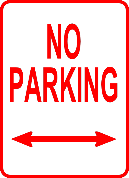 Red Printable No Parking Signs icons png preview