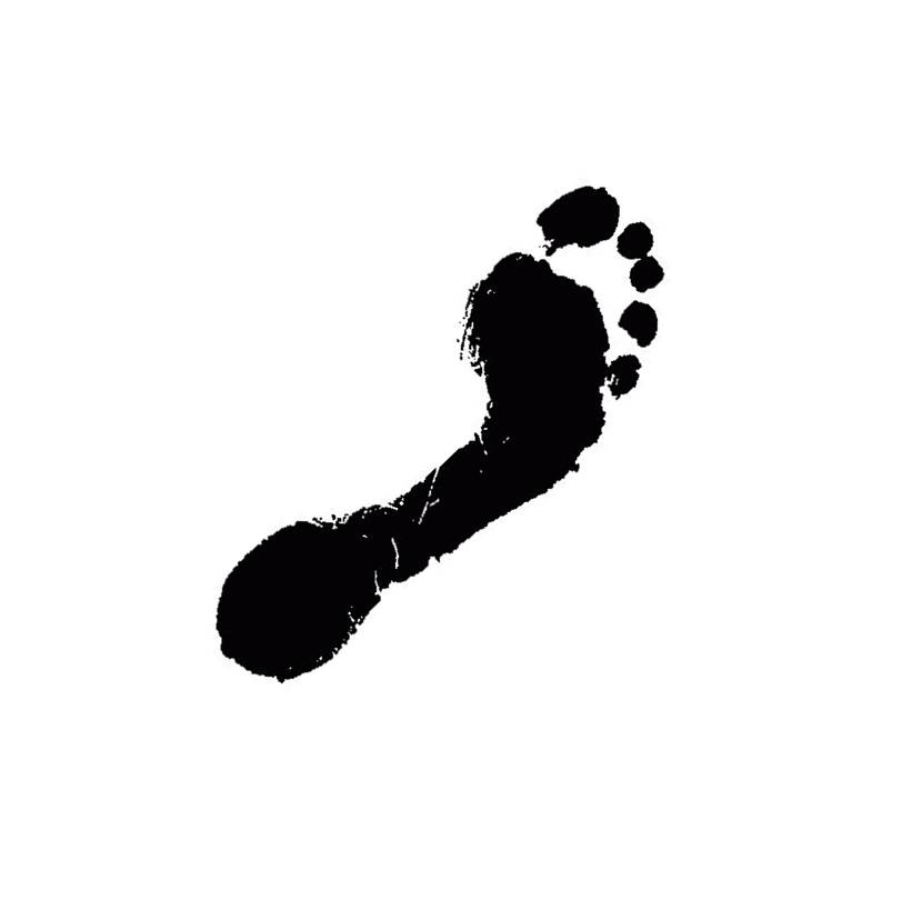 Right Foot Print Silhouette icons png preview