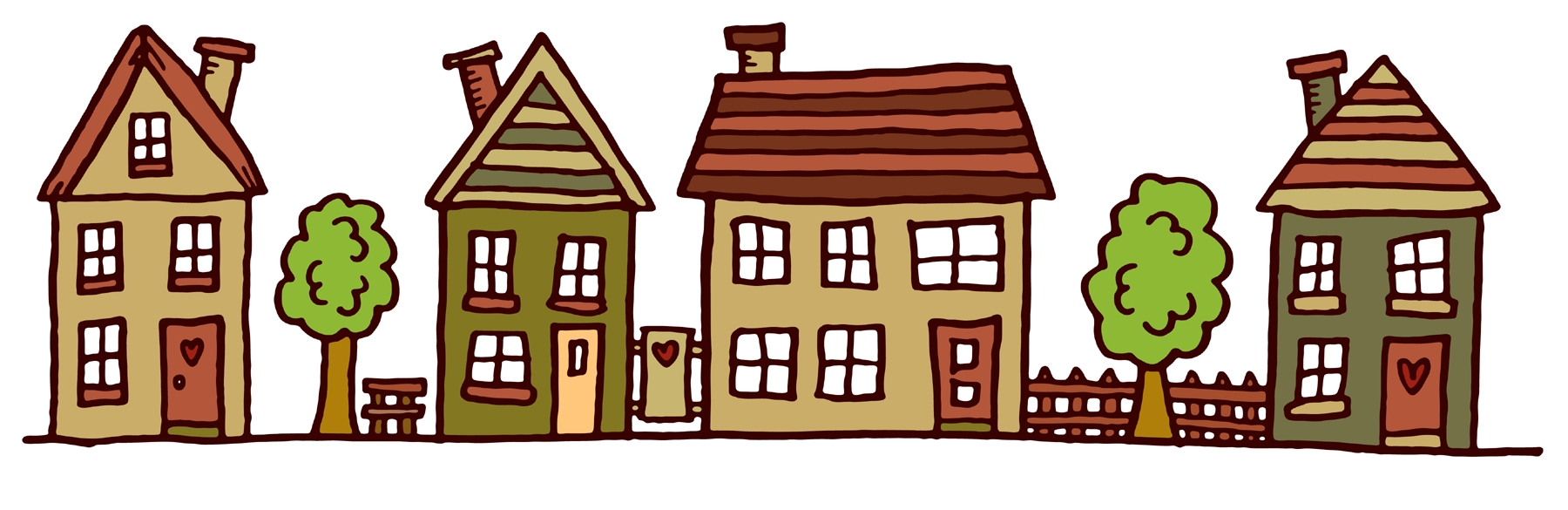 Street House Drawing icons png free download