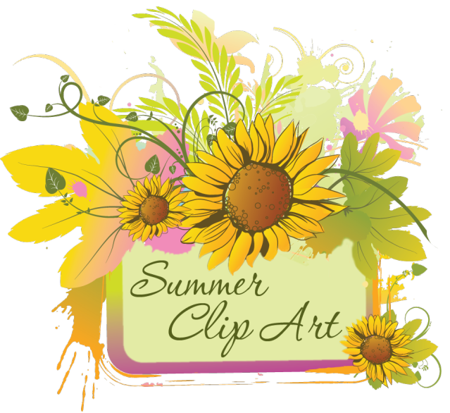 Summer sunflowers sign clip art icons png free download