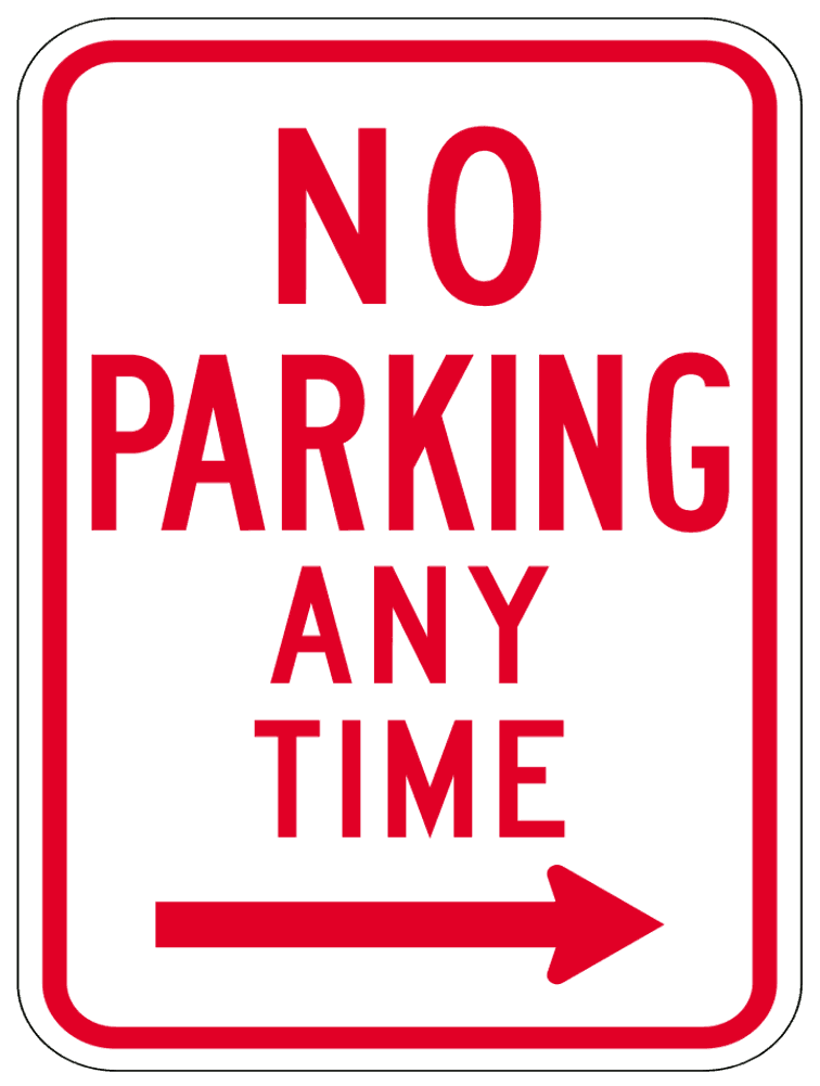 Traffic Signs No Parking Any Time icons png preview