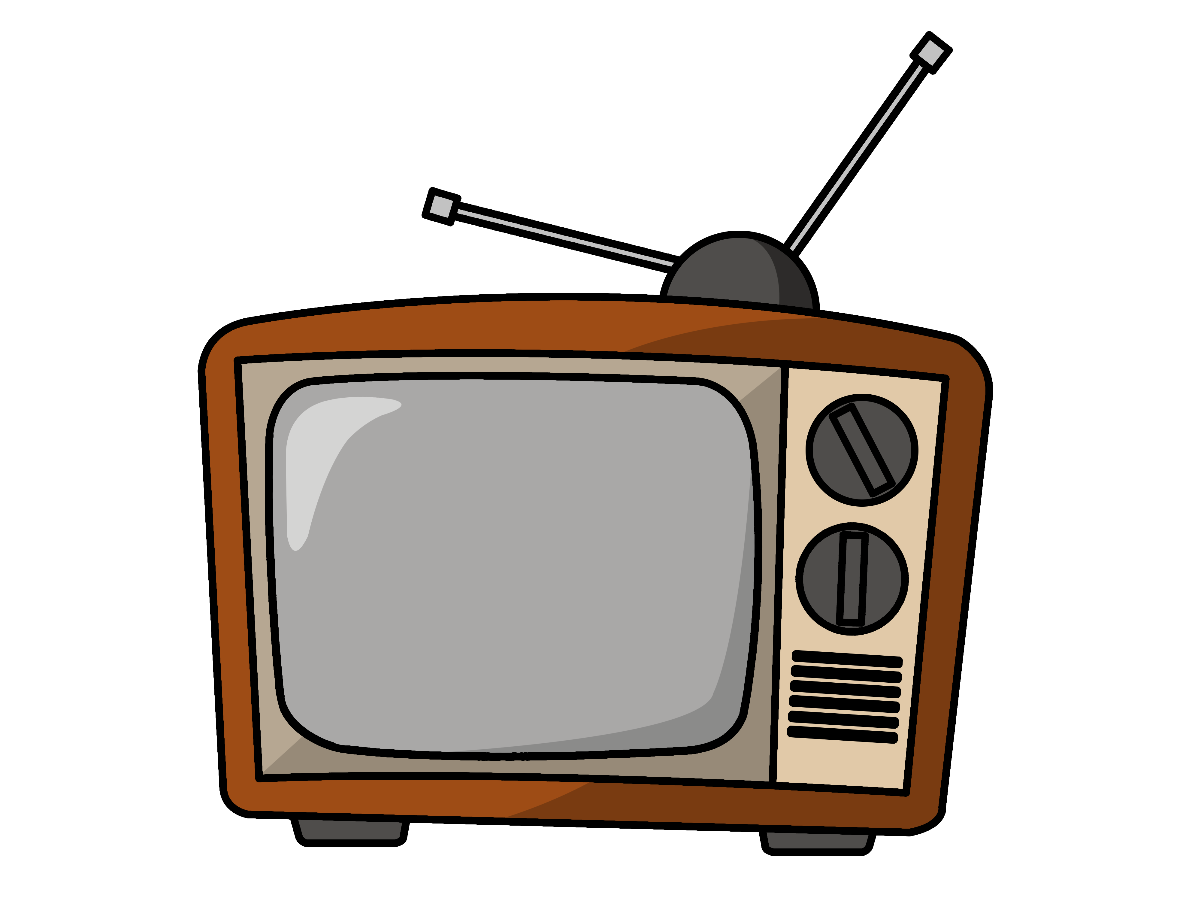 Vintage Brown Television Icon icons png free download