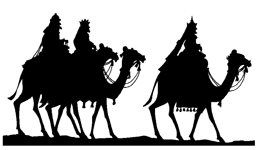 Walking Camels Silhouette icons png free download