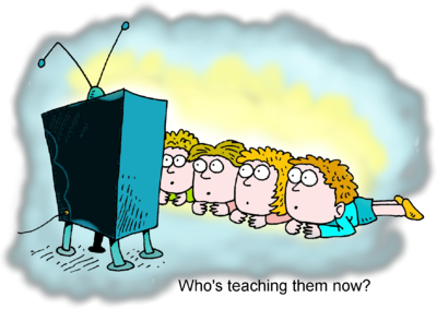 Watching Television Groop Cartoon icons png free download