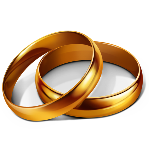 Wedding Gold Rings PNG Transparent icons png preview