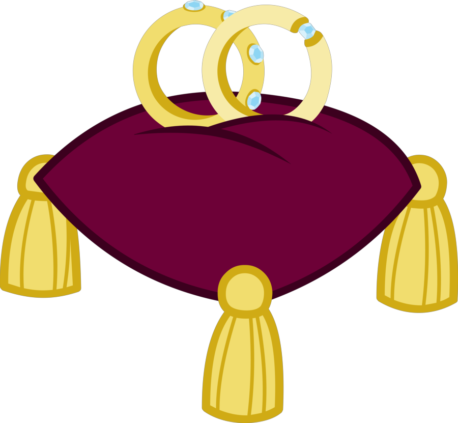 Wedding Rings on Pillow icons png preview