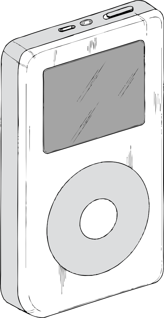 White Ipod Drawing icons png preview