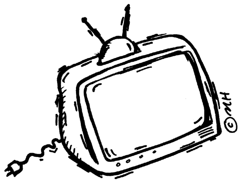 White Television Silhouette icons png free download