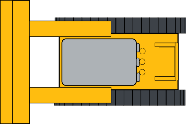 Yellow Bulldozer Drawing icons png free download