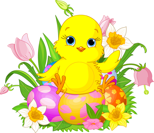 Yellow Easter Chick Cartoons icons png free download