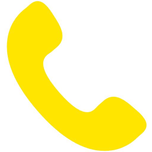 Yellow Phone Receiver Icon icons png free download