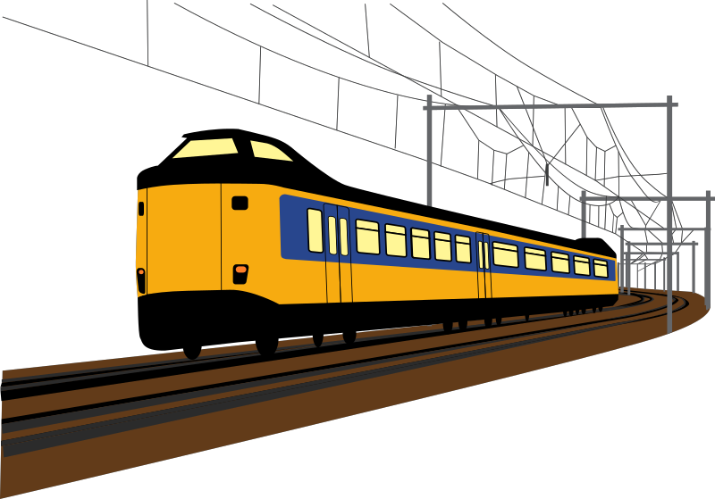 Yellow train traveling icons png preview